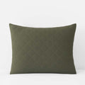 Waffle Quilted Sham - Olive, Standard