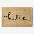 Hello Coir Doormat - Natural, 24 in. x 36 in.