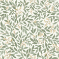 Willowberry Traditional Wallpaper - Sage White, Swatch