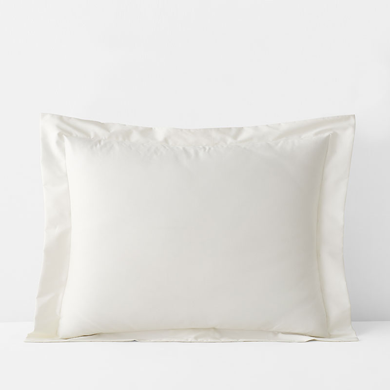 Classic Smooth Wrinkle-Free Sateen Sham - Creme, Standard