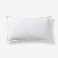 Linen Decorative Lumbar Pillow Cover - White, 12 in. x 21 in.