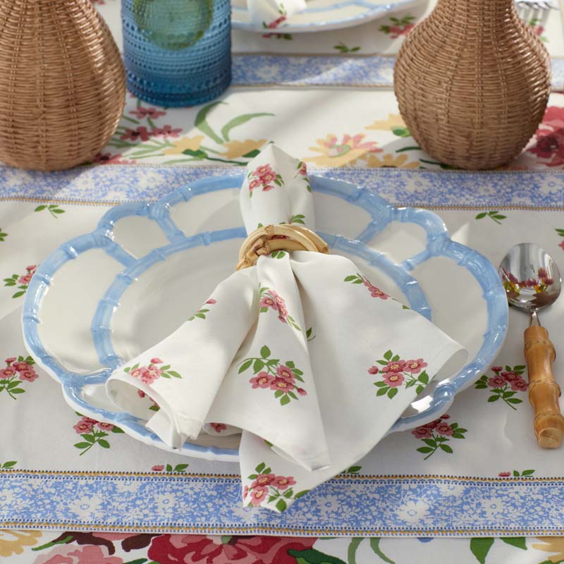 Garden Floral Cotton Napkins, Set of 4 - Natures Bouquet