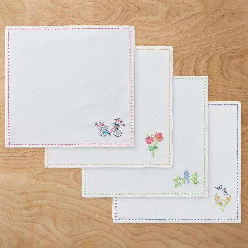 Arienna Embroidered Napkins, Set of 4 - Multi