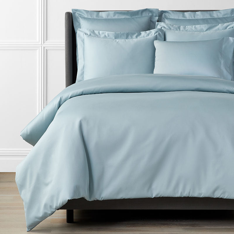 Premium Smooth Supima® Cotton Wrinkle-Free Sateen Duvet Cover - Cloud, Full/Queen