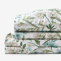 Gardenia Mist Premium Smooth Wrinkle-Free Sateen Bed Sheet Set - Cream Multi, Queen