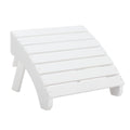 Adirondack Folding Ottoman - White