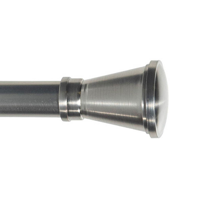 Taper Finial and 1" diameter Rod Set - Stainless Steel, 48"