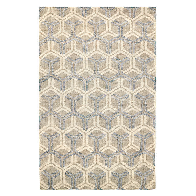 Tala Handwoven Jute Rug - Blue, 8' x 10'