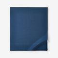 Classic Ultra-Cozy Cotton Velvet Flannel Flat Bed Sheet - Slate Blue, King/Cal. King