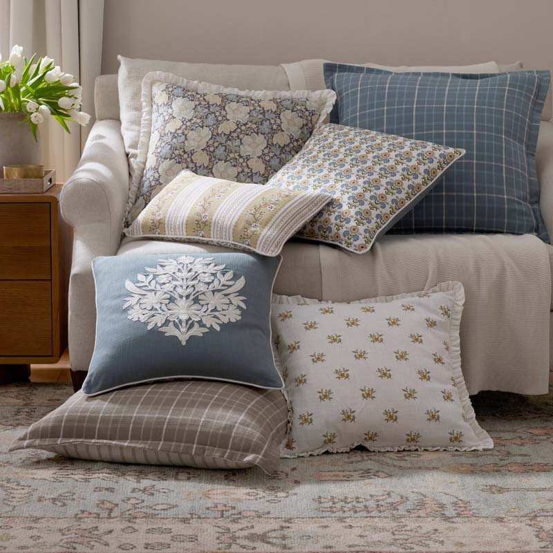 Flower Reversible Decorative Square Pillow Cover - Multi, 20 in. x 20 in.