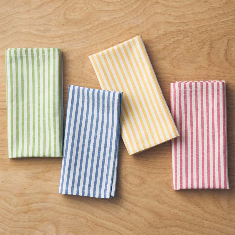 Yarn-Dyed Stripe Napkins, Set of 4 - Multi