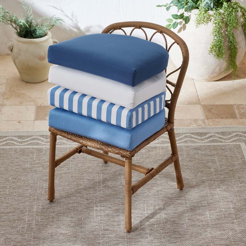 Contour Chair Cushion - Sapphire, 18 in. x 18 in.