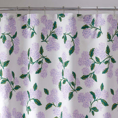 Hydrangea Classic Cool Cotton Percale Shower Curtain - Lilac