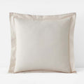 Solid Garment Washed Cotton Percale Sham - Buff, Euro