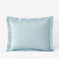 Solid Garment Washed Cotton Percale Sham - Cloud Blue, King