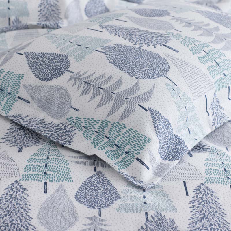 Holiday Print Classic Ultra-Cozy Cotton Velvet Flannel Sham - Whimsical Wilds, Euro