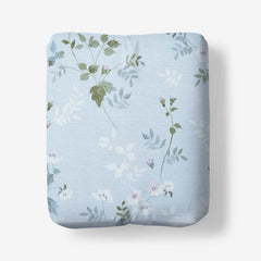 Wispy Meadow Premium Smooth Wrinkle-Free Sateen Fitted Bed Sheet - Blue Multi, King