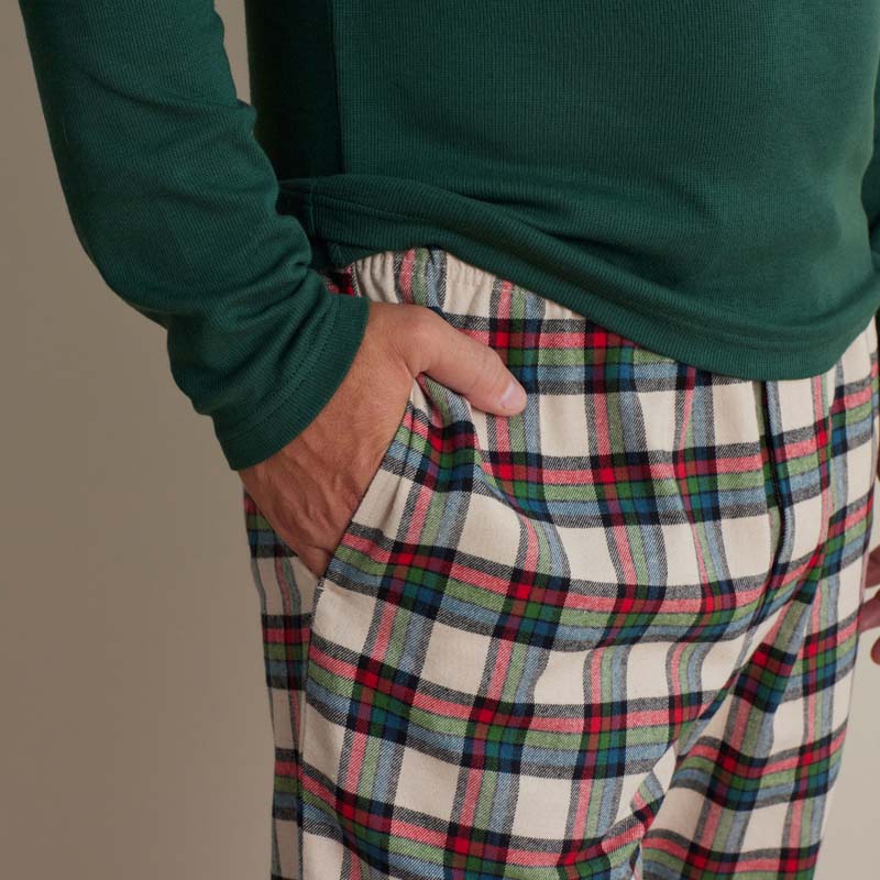 Family Flannel Men's Jogger Pants Pajama Set - Idyllwild, L