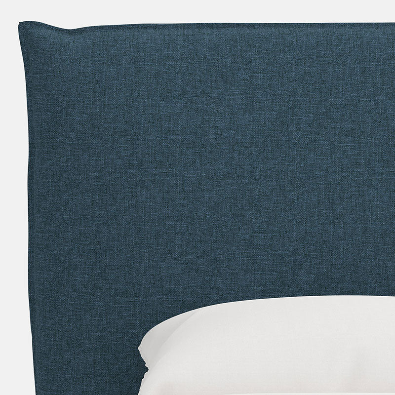 Sutton Textured Linen Headboard - Navy, Cal King