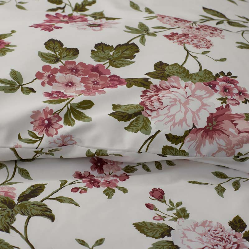 Victorian Bloom Premium Smooth Wrinkle-Free Sateen Sham - Ivory Multi, Euro