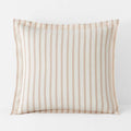 Tailored Stripes and Plaids Classic Cool Cotton Percale Sham - Narrow Stripe Gold, Euro