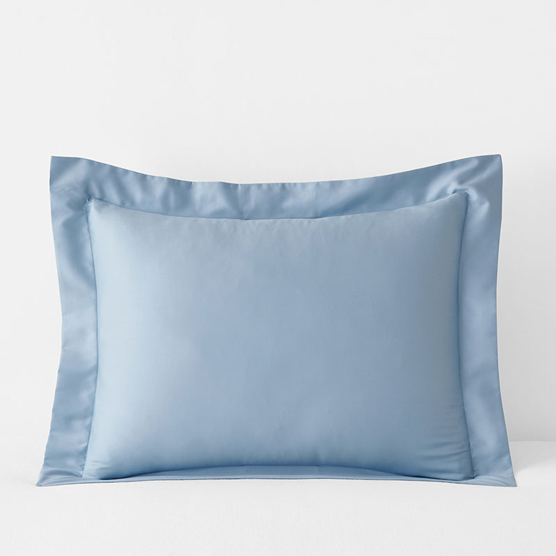 Classic Smooth Sateen Solid Sham - Light Blue, King
