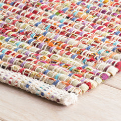 Vista Chindhi Handwoven Cotton Rug - Multi, 2' 6" x 8' Runner