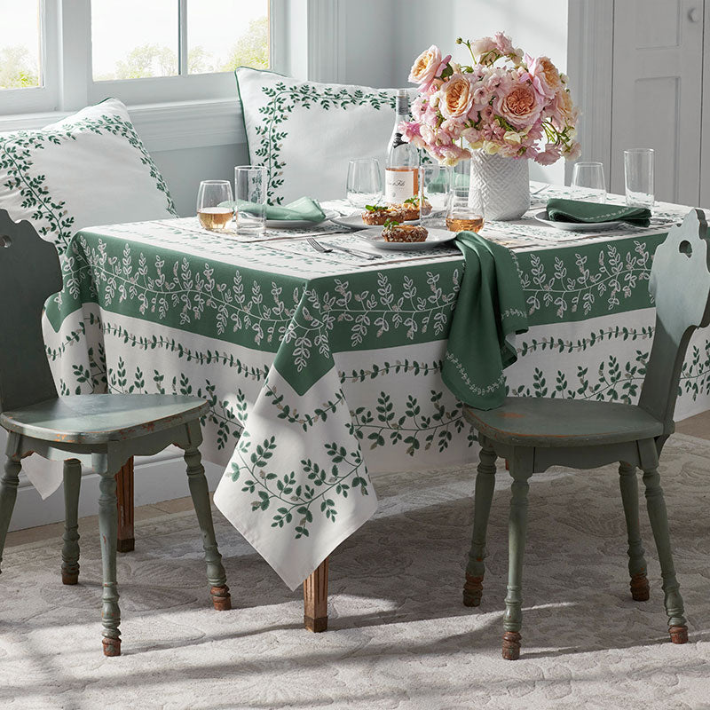 Climbing Vines Napkins, Set of 4 - Green