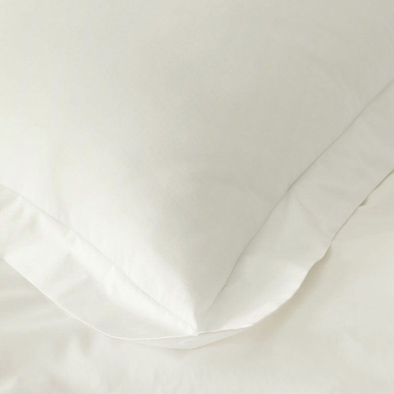 Classic Cool Cotton Percale Flat Bed Sheet - Cream, Full