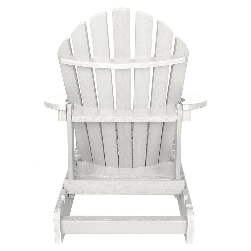 Folding and Reclining Adirondack Chair - White