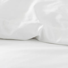 Classic Smooth Sateen Solid Comforter - White, Full