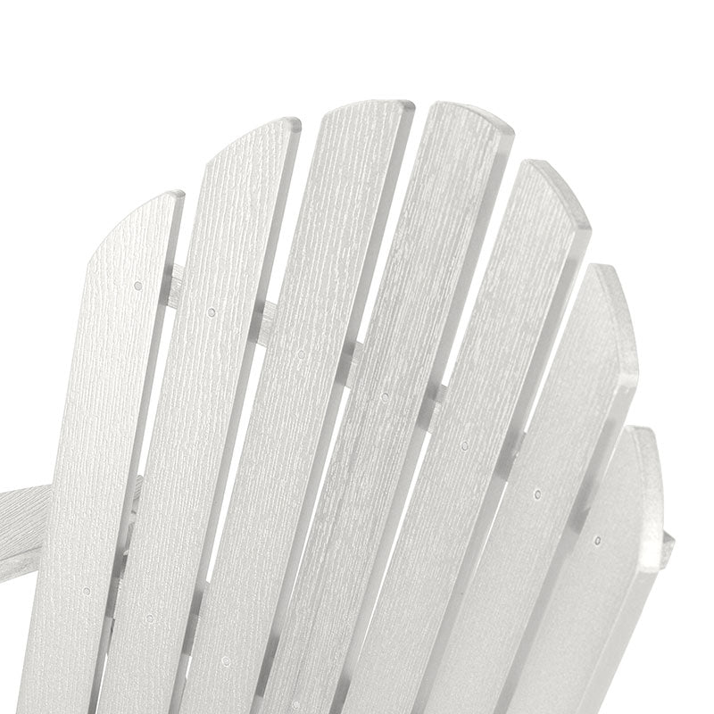 Folding and Reclining Adirondack Chair - White