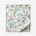 Gardenia Mist Premium Smooth Wrinkle-Free Sateen Flat Bed Sheet - Cream Multi, Full