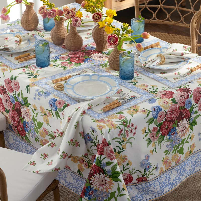Garden Floral Cotton Napkins, Set of 4 - Natures Bouquet