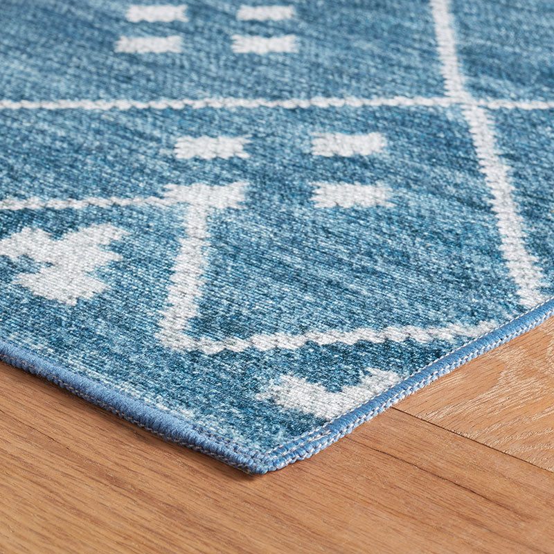 Kota Washable Rug - Indigo, 5' x 8'
