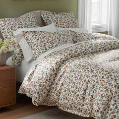 Garden Florals Premium Smooth Wrinkle-Free Sateen Comforter - Cream Multi, Full