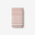Plush Spa Stripe Hand Towel - Light Rose Quartz