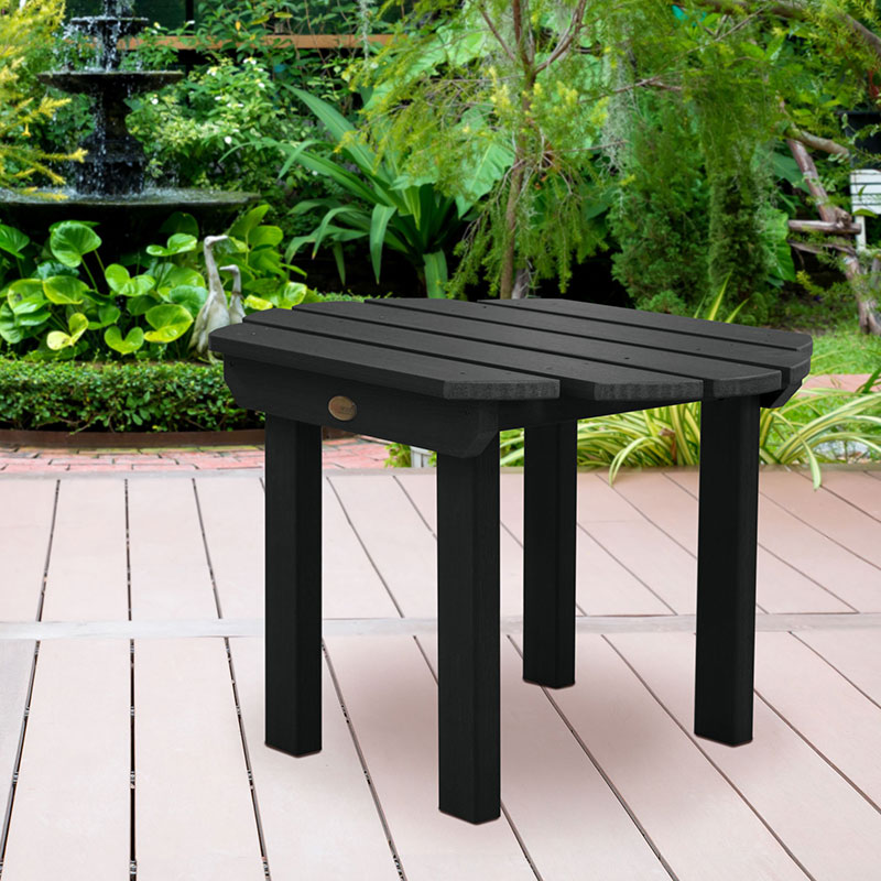 Garden Side Table -  Black