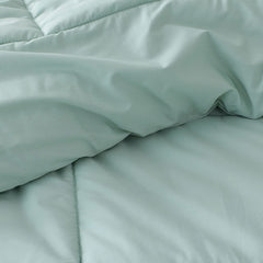 Classic Cool Cotton Percale Comforter - Sea Mist, Full/Queen