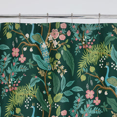 Peacock Classic Smooth Sateen Shower Curtain - Evergreen