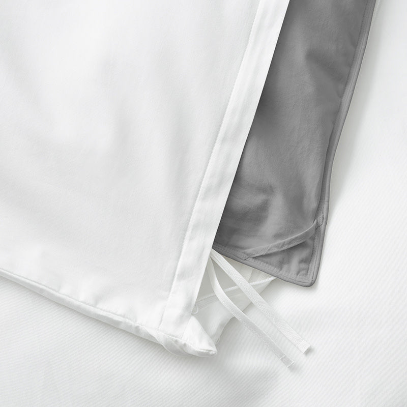 Organic Cotton Sateen Comforter Protector - Full