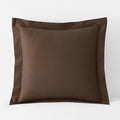 Brushed Cotton Sham - Coffee, Euro
