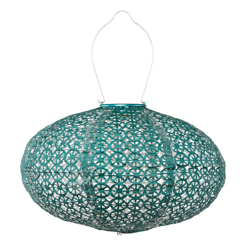 Soji™ Stella Oval Solar Outdoor Lantern, 9"