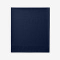 Premium Cool Supima® Cotton Percale Flat Bed Sheet - Navy, Full