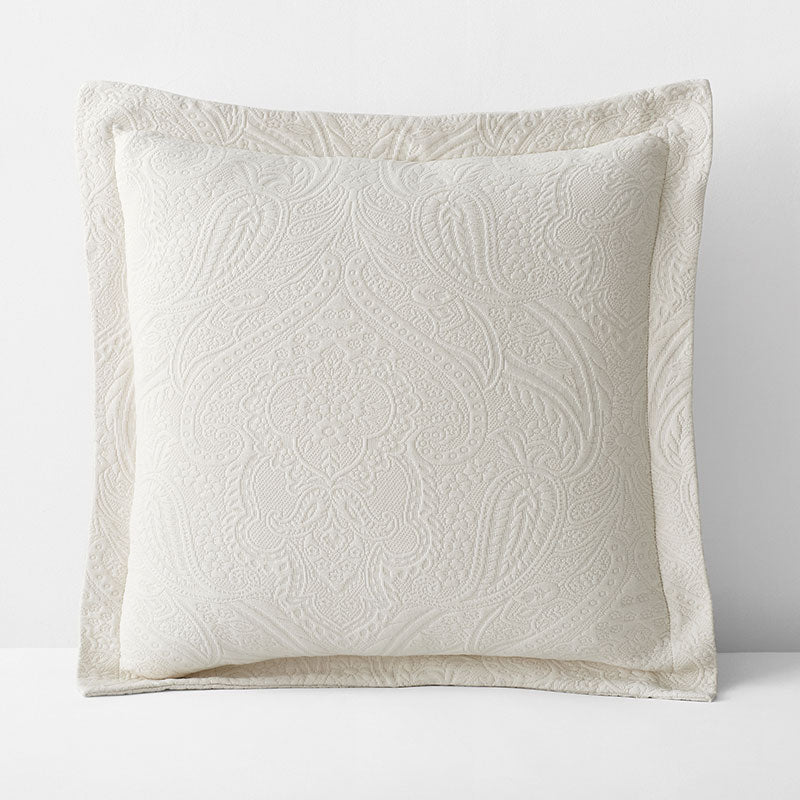Hillcrest Cotton Matelassé Sham - Ivory