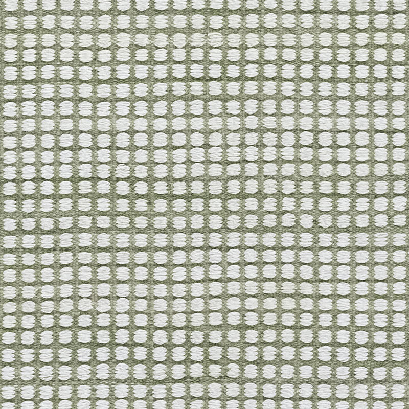 Handwoven Mini Checkered Performance Rug - Green, 5' x 8'