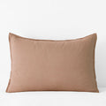 Premium Breathable Washed Linen Solid Sham - Light Clay, Standard