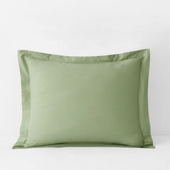 Classic Cool Organic Cotton Percale Solid Sham - Moss Green, King