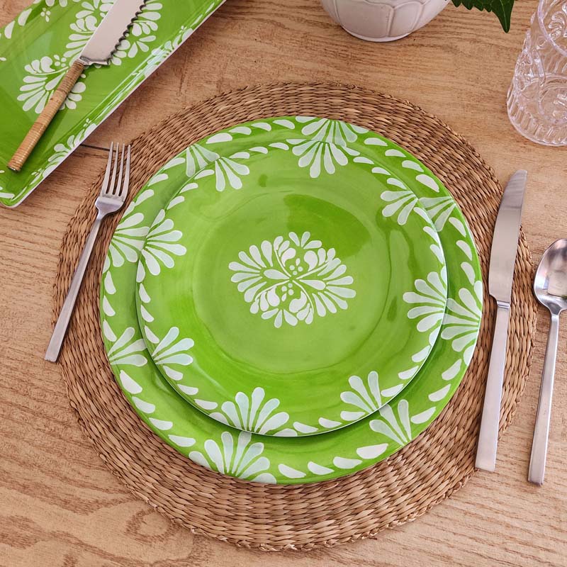 Paloma Dinner Plates, Set of 4 - Green