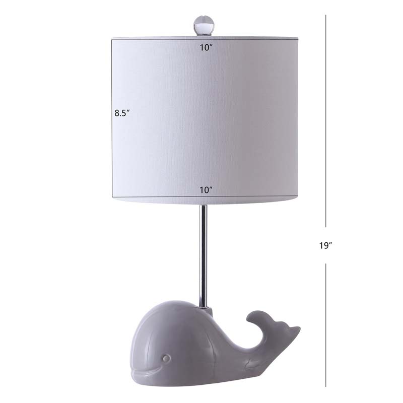 Ceramic Animal Table Lamp - Gray, Whale